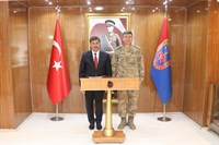 06.12.2022 tarihinde Erzincan Belediye Başkanı Bekir AKSUN'un Komutanlığımızı ziyareti